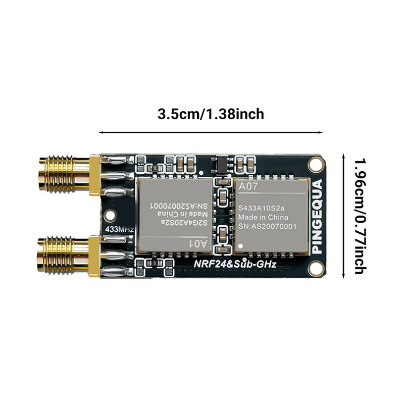 B27B NRF24+ CC1101 2,4 GHz en  - 433Mhz Receiver Module recensie en prijs