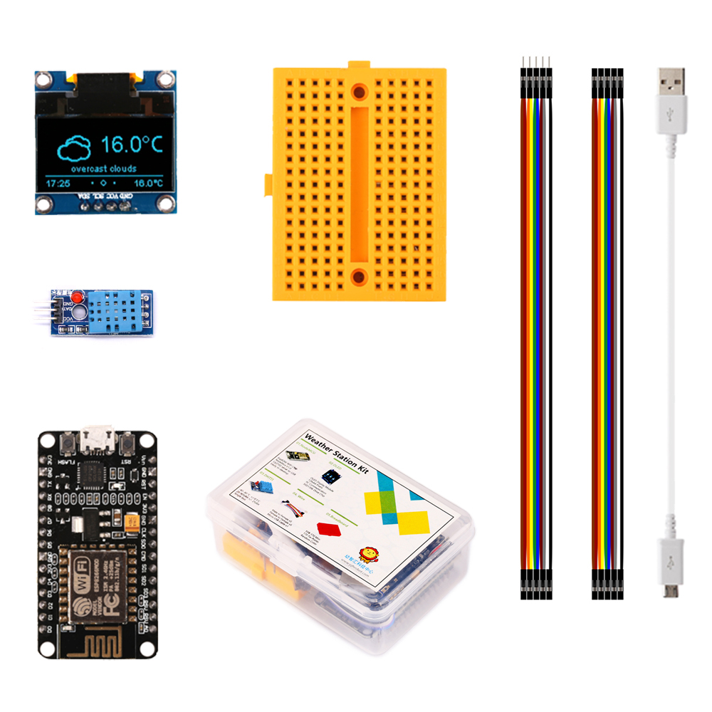 ESP8266 Weerstation Diy Kit Me - Esp8266 Nodemcu Board recensie en prijs